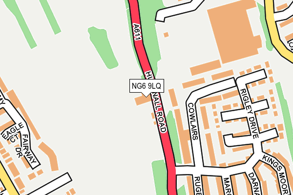NG6 9LQ map - OS OpenMap – Local (Ordnance Survey)