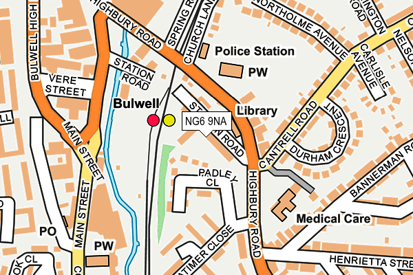 NG6 9NA map - OS OpenMap – Local (Ordnance Survey)