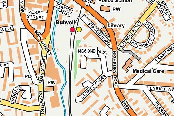 NG6 9ND map - OS OpenMap – Local (Ordnance Survey)