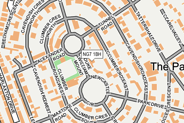 NG7 1BH map - OS OpenMap – Local (Ordnance Survey)