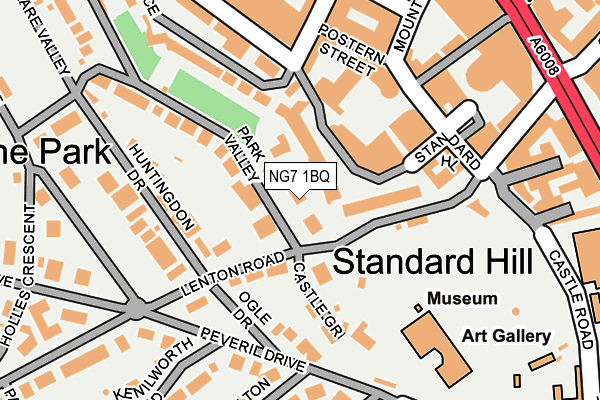 NG7 1BQ map - OS OpenMap – Local (Ordnance Survey)