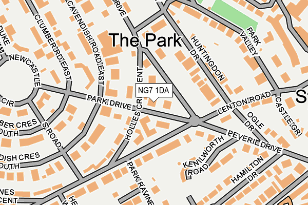 NG7 1DA map - OS OpenMap – Local (Ordnance Survey)