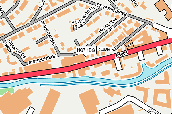 NG7 1DG map - OS OpenMap – Local (Ordnance Survey)