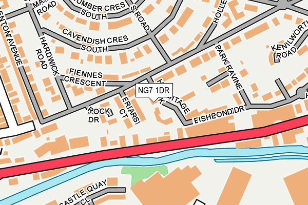 NG7 1DR map - OS OpenMap – Local (Ordnance Survey)