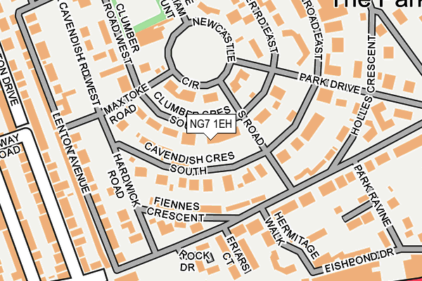 NG7 1EH map - OS OpenMap – Local (Ordnance Survey)