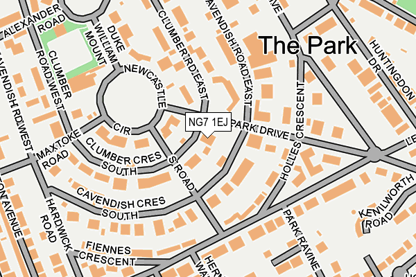 NG7 1EJ map - OS OpenMap – Local (Ordnance Survey)