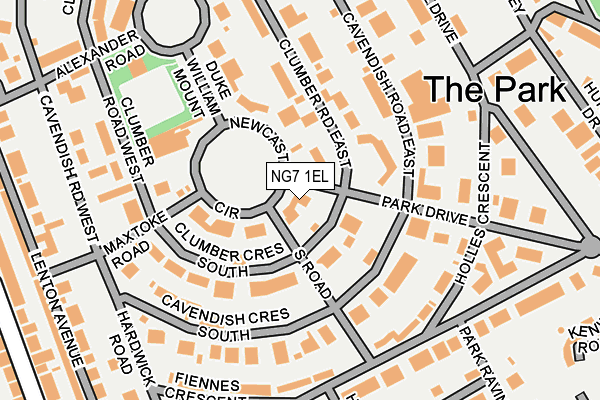 NG7 1EL map - OS OpenMap – Local (Ordnance Survey)