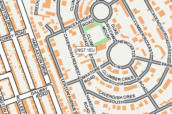 NG7 1EU map - OS OpenMap – Local (Ordnance Survey)