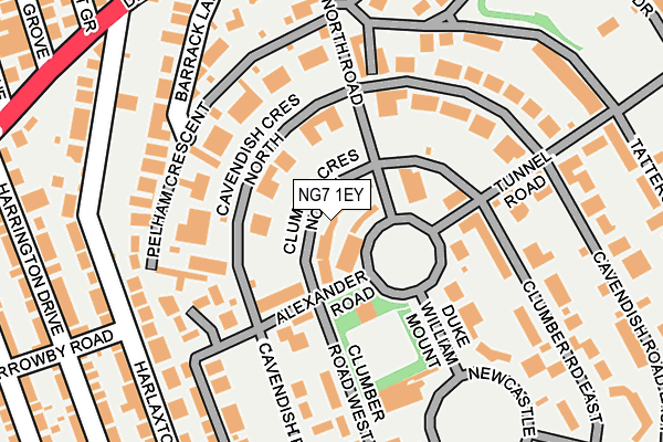 NG7 1EY map - OS OpenMap – Local (Ordnance Survey)