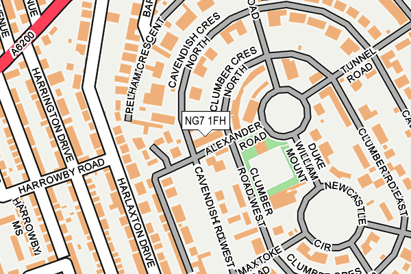 NG7 1FH map - OS OpenMap – Local (Ordnance Survey)