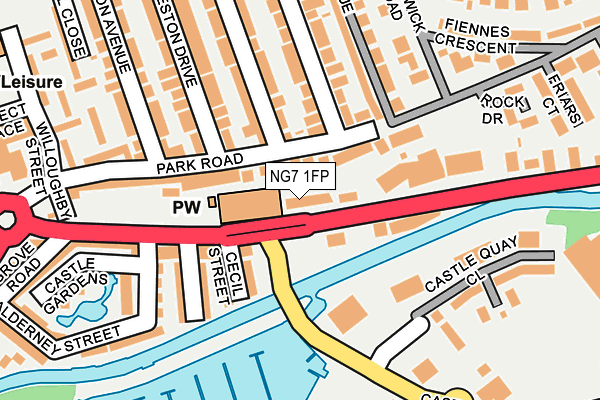 NG7 1FP map - OS OpenMap – Local (Ordnance Survey)