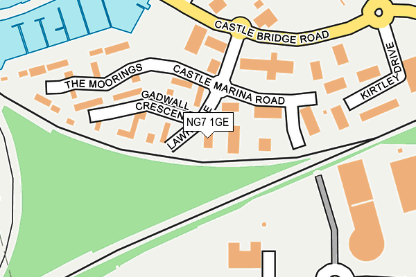 NG7 1GE map - OS OpenMap – Local (Ordnance Survey)