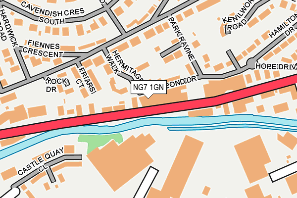 NG7 1GN map - OS OpenMap – Local (Ordnance Survey)