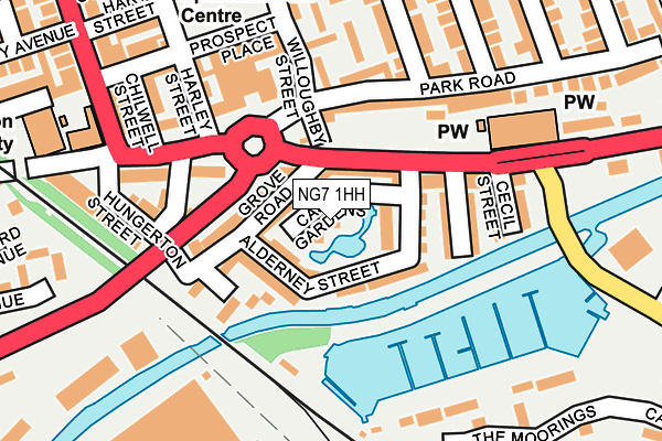 NG7 1HH map - OS OpenMap – Local (Ordnance Survey)