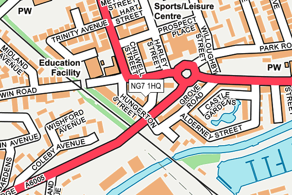 NG7 1HQ map - OS OpenMap – Local (Ordnance Survey)