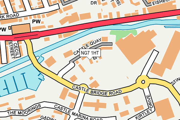 NG7 1HT map - OS OpenMap – Local (Ordnance Survey)