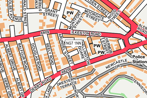 NG7 1NN map - OS OpenMap – Local (Ordnance Survey)