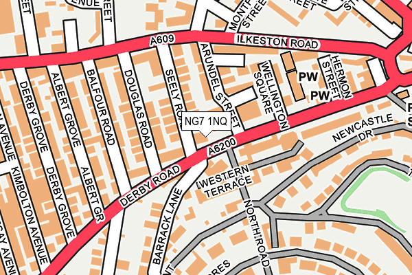 NG7 1NQ map - OS OpenMap – Local (Ordnance Survey)