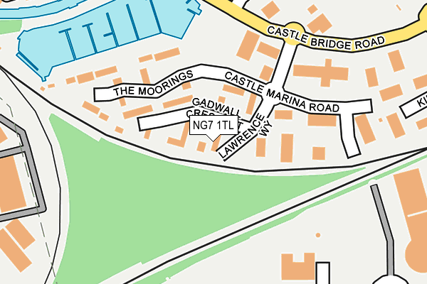 NG7 1TL map - OS OpenMap – Local (Ordnance Survey)