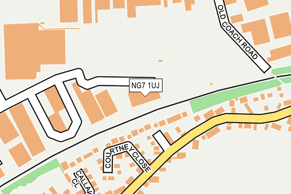 NG7 1UJ map - OS OpenMap – Local (Ordnance Survey)