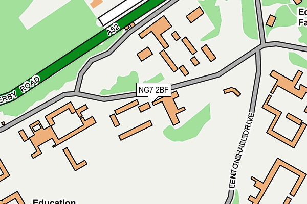 NG7 2BF map - OS OpenMap – Local (Ordnance Survey)