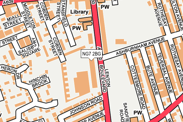 NG7 2BG map - OS OpenMap – Local (Ordnance Survey)