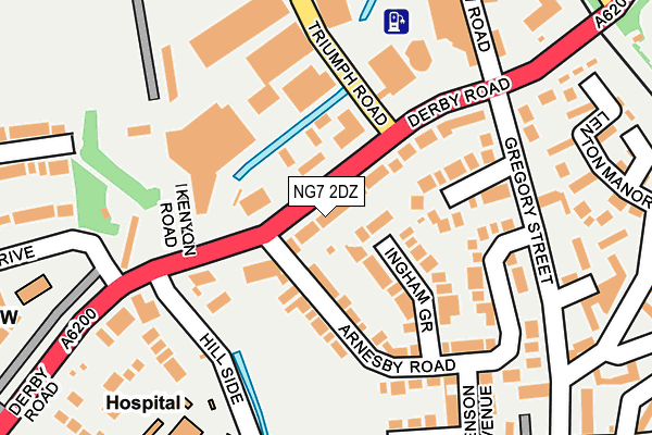 Map of NOTTS TAXIS LTD at local scale