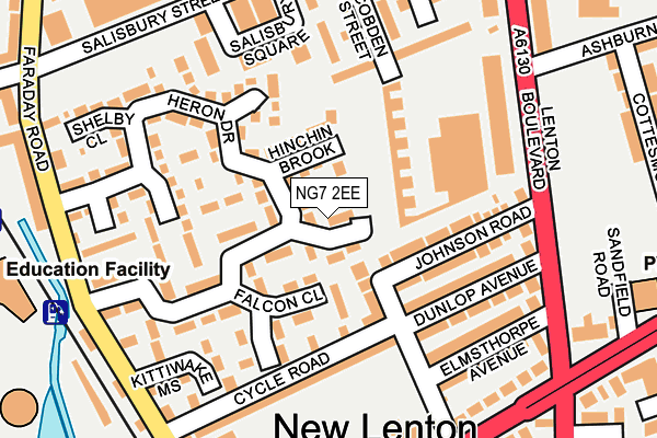 NG7 2EE map - OS OpenMap – Local (Ordnance Survey)