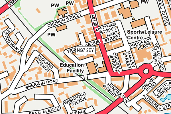 NG7 2EY map - OS OpenMap – Local (Ordnance Survey)
