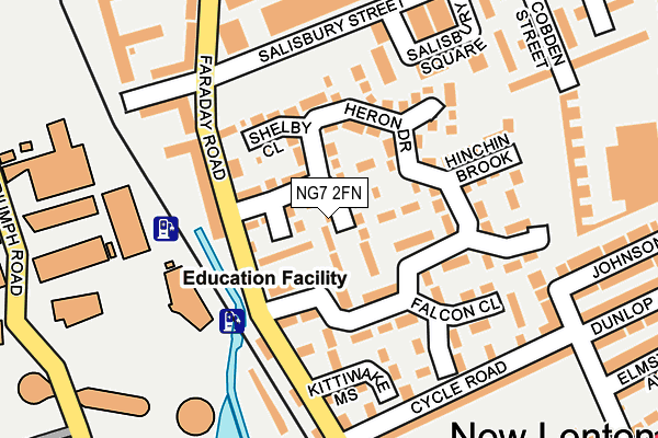 NG7 2FN map - OS OpenMap – Local (Ordnance Survey)
