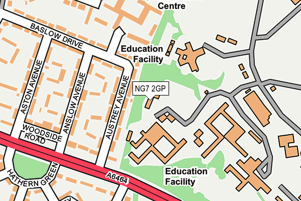 NG7 2GP map - OS OpenMap – Local (Ordnance Survey)