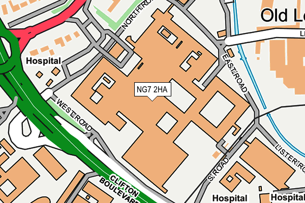NG7 2HA map - OS OpenMap – Local (Ordnance Survey)