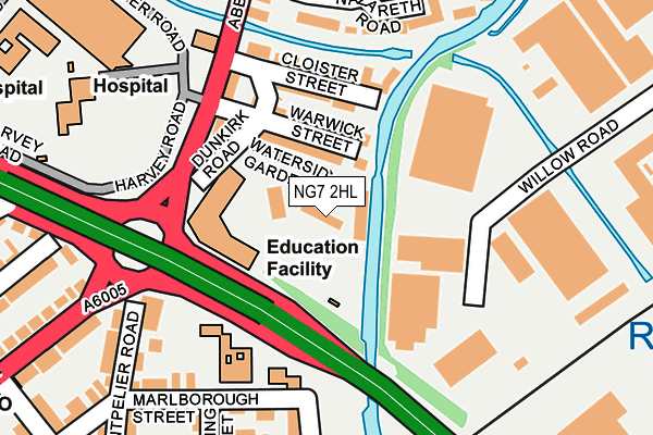 NG7 2HL map - OS OpenMap – Local (Ordnance Survey)