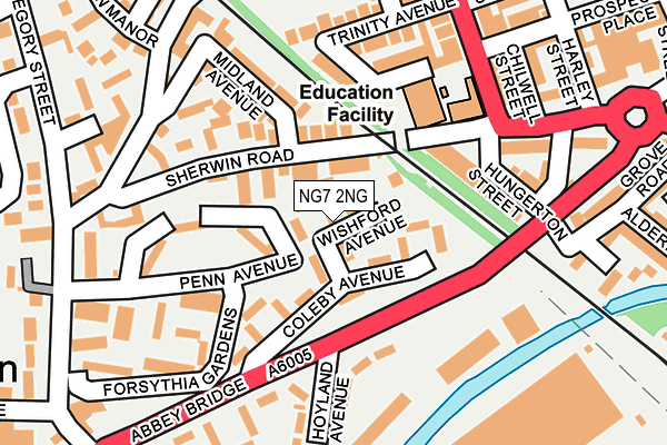 NG7 2NG map - OS OpenMap – Local (Ordnance Survey)