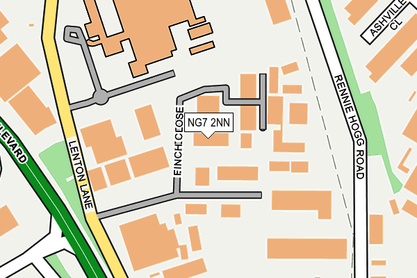 NG7 2NN map - OS OpenMap – Local (Ordnance Survey)