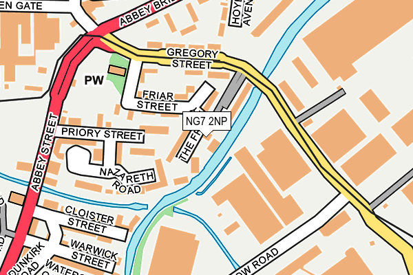 NG7 2NP map - OS OpenMap – Local (Ordnance Survey)