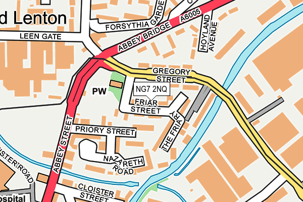 NG7 2NQ map - OS OpenMap – Local (Ordnance Survey)