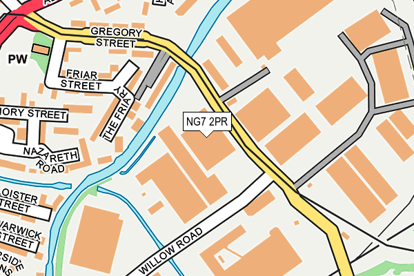 NG7 2PR map - OS OpenMap – Local (Ordnance Survey)