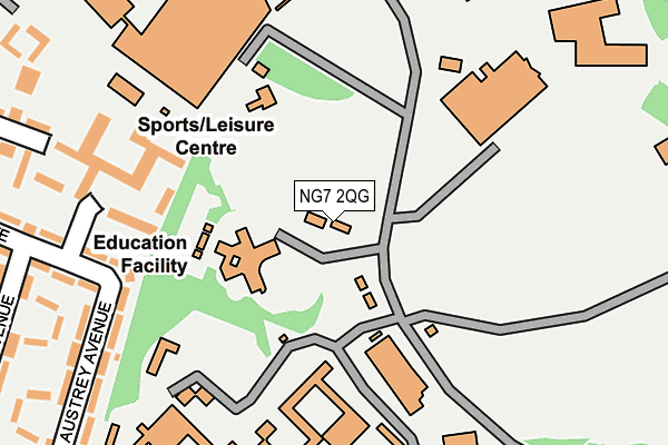 NG7 2QG map - OS OpenMap – Local (Ordnance Survey)