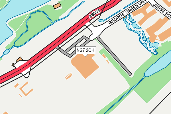 NG7 2QH map - OS OpenMap – Local (Ordnance Survey)