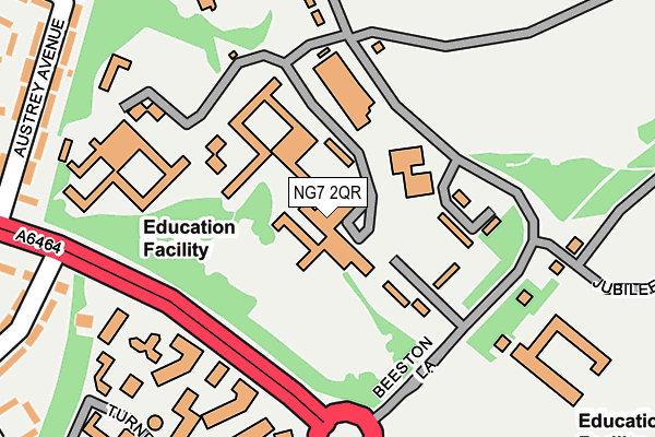 NG7 2QR map - OS OpenMap – Local (Ordnance Survey)