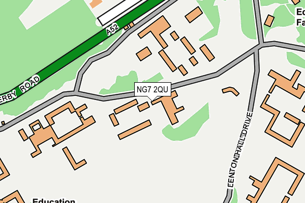NG7 2QU map - OS OpenMap – Local (Ordnance Survey)