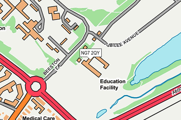 NG7 2QY map - OS OpenMap – Local (Ordnance Survey)