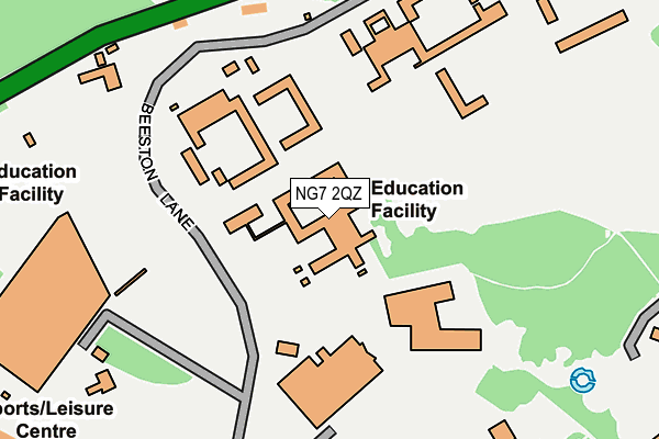 NG7 2QZ map - OS OpenMap – Local (Ordnance Survey)