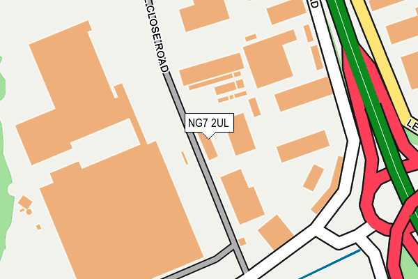 NG7 2UL map - OS OpenMap – Local (Ordnance Survey)