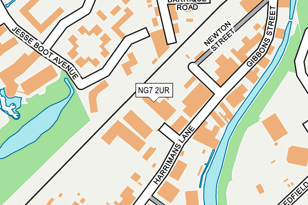 NG7 2UR map - OS OpenMap – Local (Ordnance Survey)