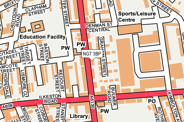 NG7 3BP map - OS OpenMap – Local (Ordnance Survey)