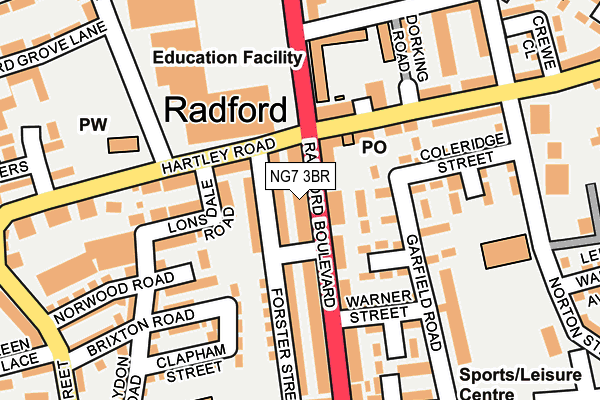 NG7 3BR map - OS OpenMap – Local (Ordnance Survey)