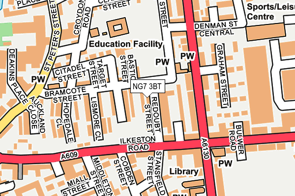 NG7 3BT map - OS OpenMap – Local (Ordnance Survey)