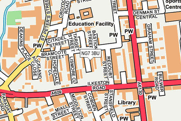 NG7 3BU map - OS OpenMap – Local (Ordnance Survey)